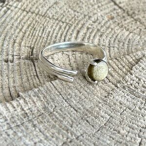 NEW! Silver Sheen Obsidian Ring